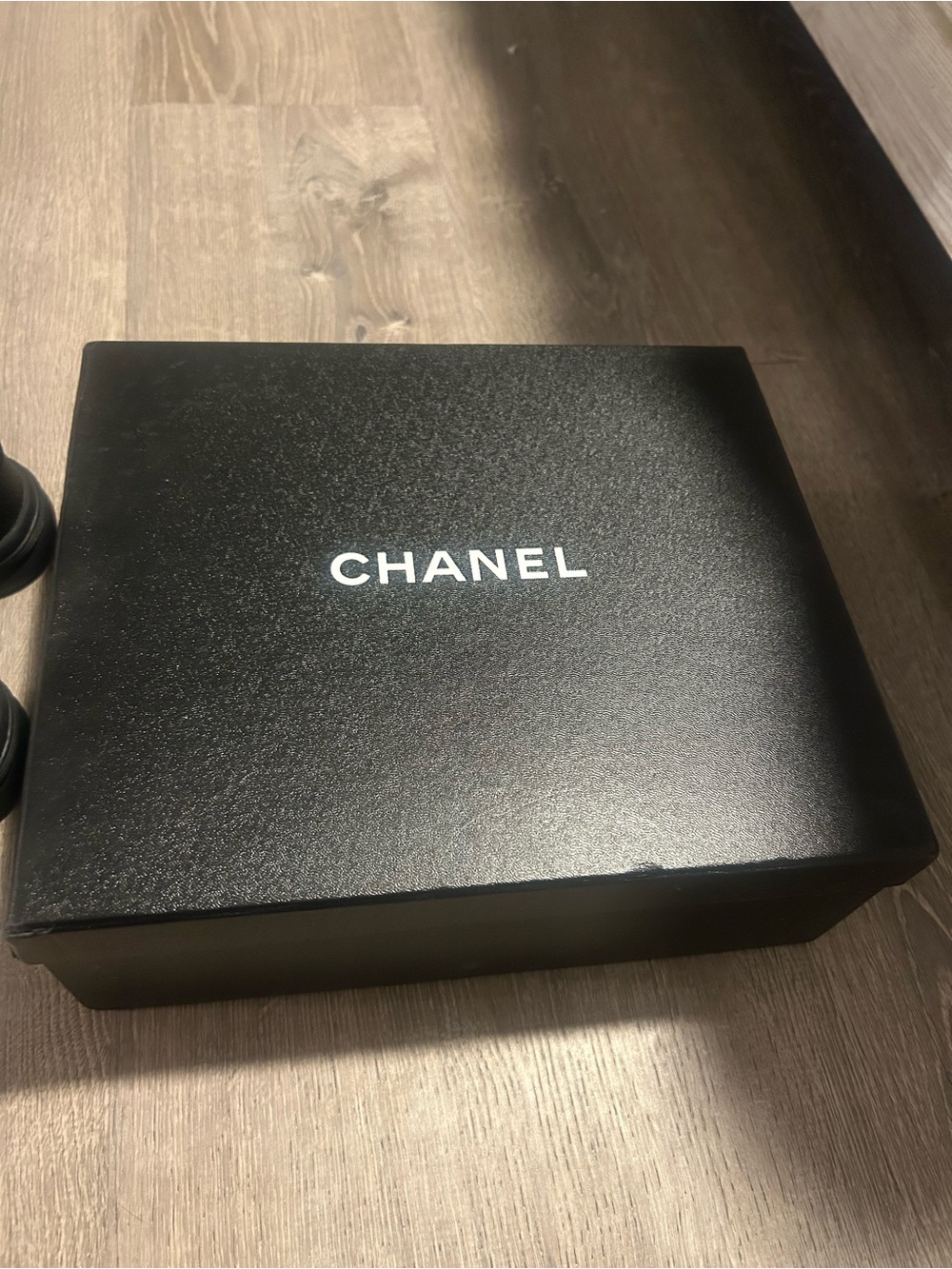 CHANEL Black, White & Brown Logo Sneakers - Picture 10 of 12